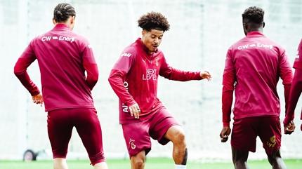 G�ztepe ma�� �ncesi Galatasaray'a m�jde! Gabriel Sara antrenmanda yer ald�