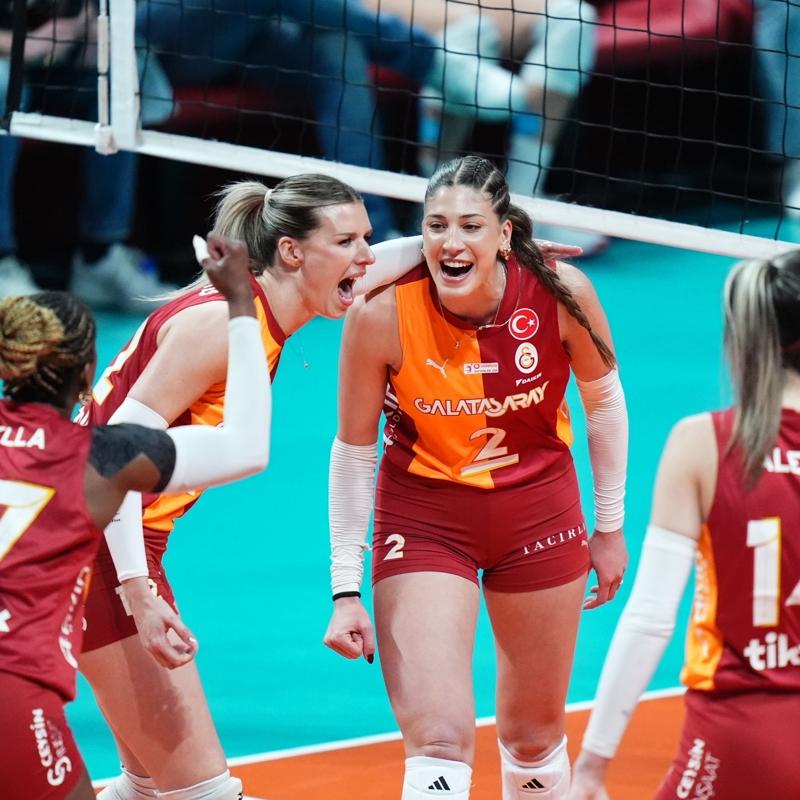 �ampiyon Galatasaray! CEV Kupas� sar� k�rm�z�l�lar�n