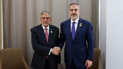 Bakan Fidan, Pakistanl� mevkida�� Dar ile telefonda g�r��t�