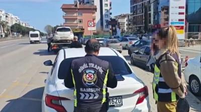 Korsan kad�n taksiciye para cezas�