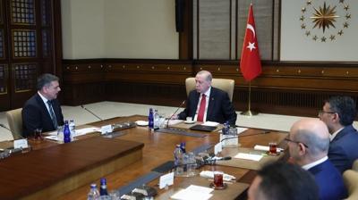 T�rk Polis Te�kilat�n�n 181. kurulu� y�l d�n�m�! Ba�kan Erdo�an, heyeti kabul etti