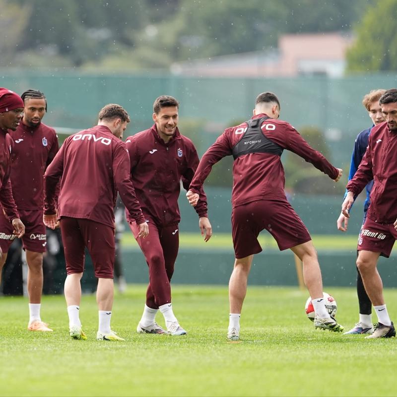 Trabzonspor'a 2 m�jde birden! Alanyaspor ma�� �ncesi �al��malar s�r�yor