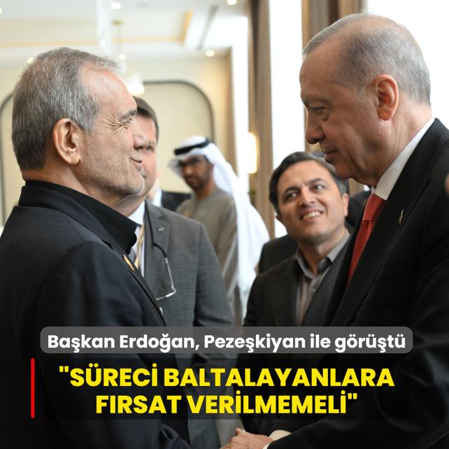 Erdo�an'dan Peze�kiyan'a kritik ate�kes mesaj�: S�reci baltalamak isteyenlere f�rsat verilmemeli