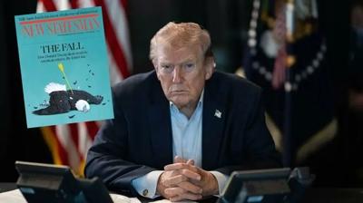 ABD hegemonyas�n�n ��k���n�n resmi... �ngiliz dergi kapak yapt�