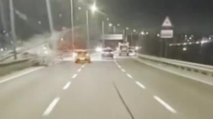 Kopan bariyer minib�se b�yle �arpt�