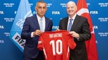 FIFA Ba�kan� Gianni Infantino'dan T�rkiye a��klamas�! ''Yeniden tarih yazacaks�n�z''
