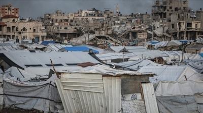 Katil �srail Gazze'de polis merkezini vurdu!  �ok say�da yaral� ve can kayb� var