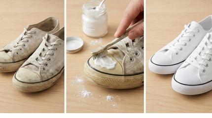 Eski ayakkab�lar� yeni gibi yapan o pratik y�ntem! Sadece bir karbonatla...
