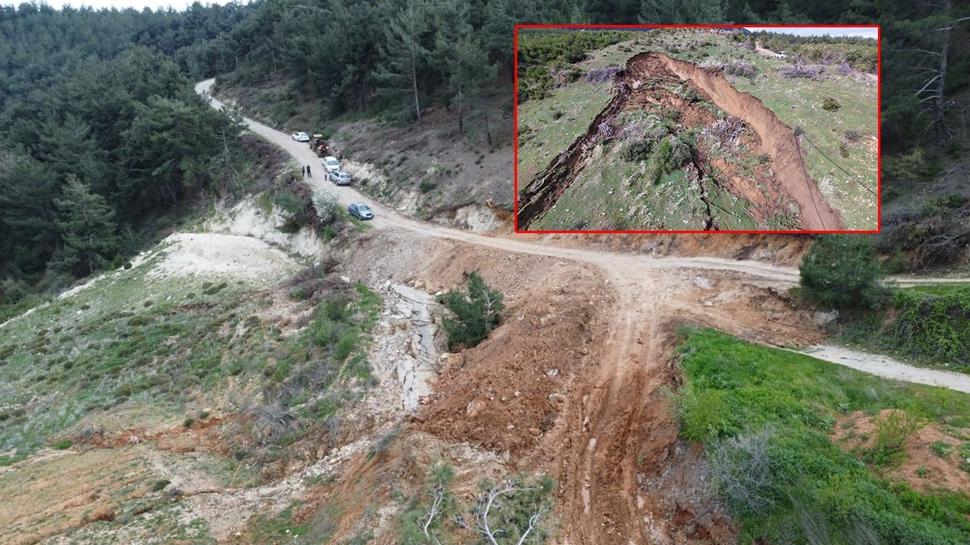 CHP'li belediye vatandaşları mağdur etti! Yol çöktü, 3 aydır tarlasına yürüyerek gidiyorlar