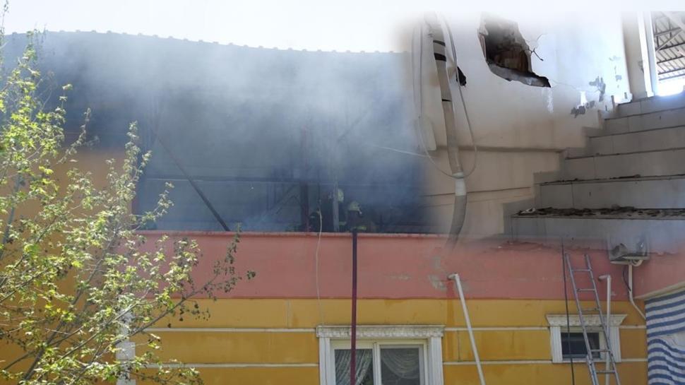 Önce klima sonra tüp patladı! Korkunç sesle sokağa döküldüler