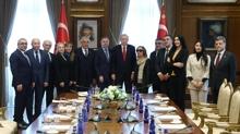 Ba�kan Erdo�an, T�rk Demokrasi Vakf� heyetini kabul etti