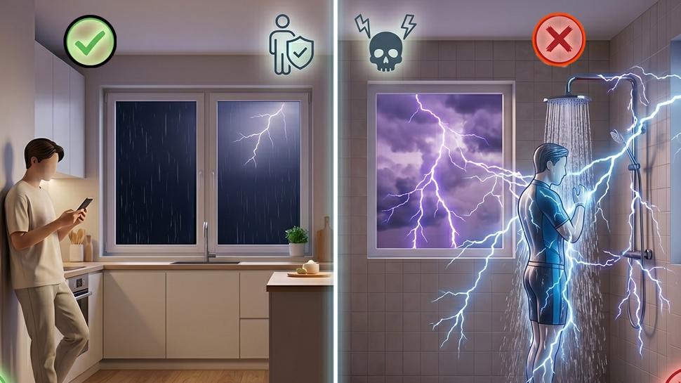 G�k g�rledi�i anda bula��k y�kamay�n ya da bir a�ac�n alt�na ko�may�n! Peki, nedeni ne?