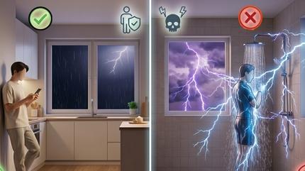 G�k g�rledi�i anda bula��k y�kamay�n ya da bir a�ac�n alt�na ko�may�n! Peki, nedeni ne?