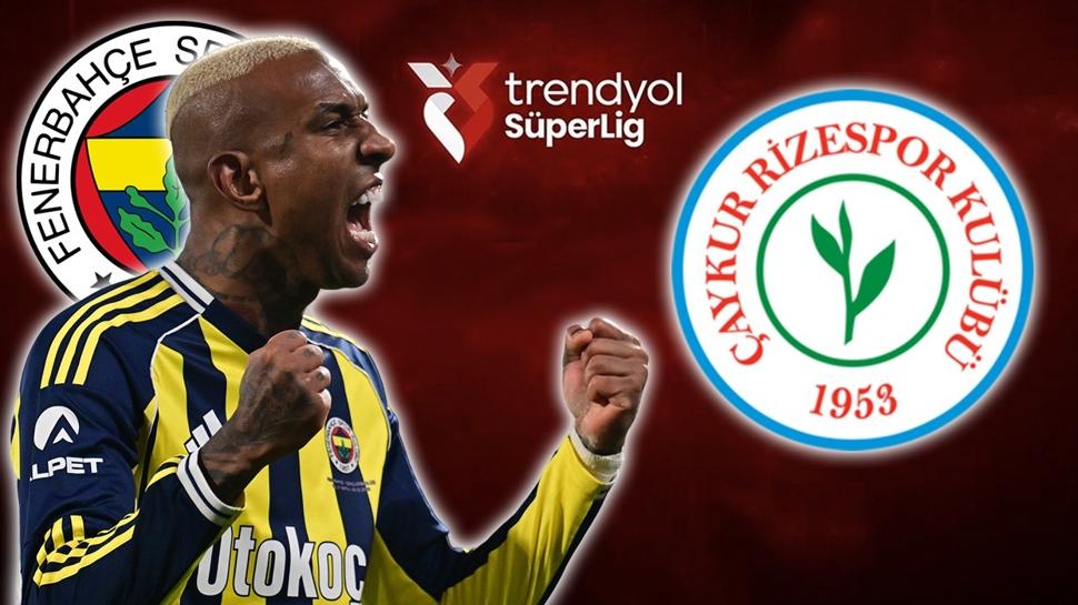 Fenerbah�e - �aykur Rizespor ma�� ne zaman? Trendyol S�per Lig FB ma� tarihi...
