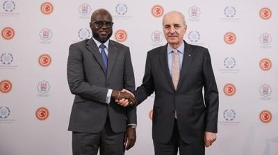 TBMM Ba�kan� Kurtulmu�, Ndiaye ile g�r��t�