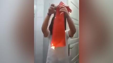 T�rk bayra��na sayg�s�zl��a an�nda m�dahale: Siber ekipler harekete ge�ti