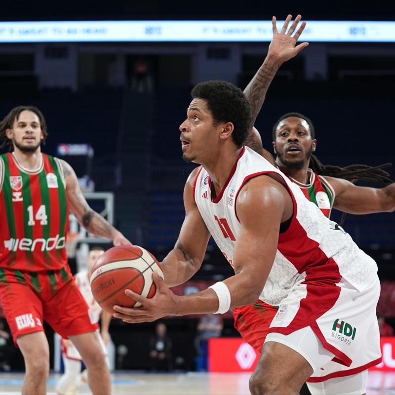 Kar��yaka Basketbol, deplasmanda Bah�e�ehir Koleji'ni yendi