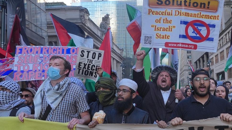 New York'un kalbinde vicdan ayaklandı: Siyonist idam kumpasına Manhattan'da dev barikat