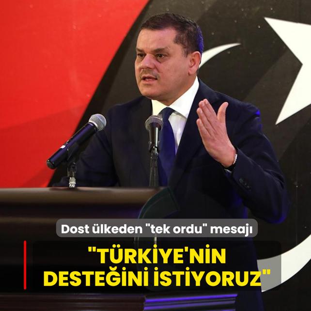 Dost �lkeden �tek ordu� mesaj�: T�rkiye'nin deste�ini istiyoruz