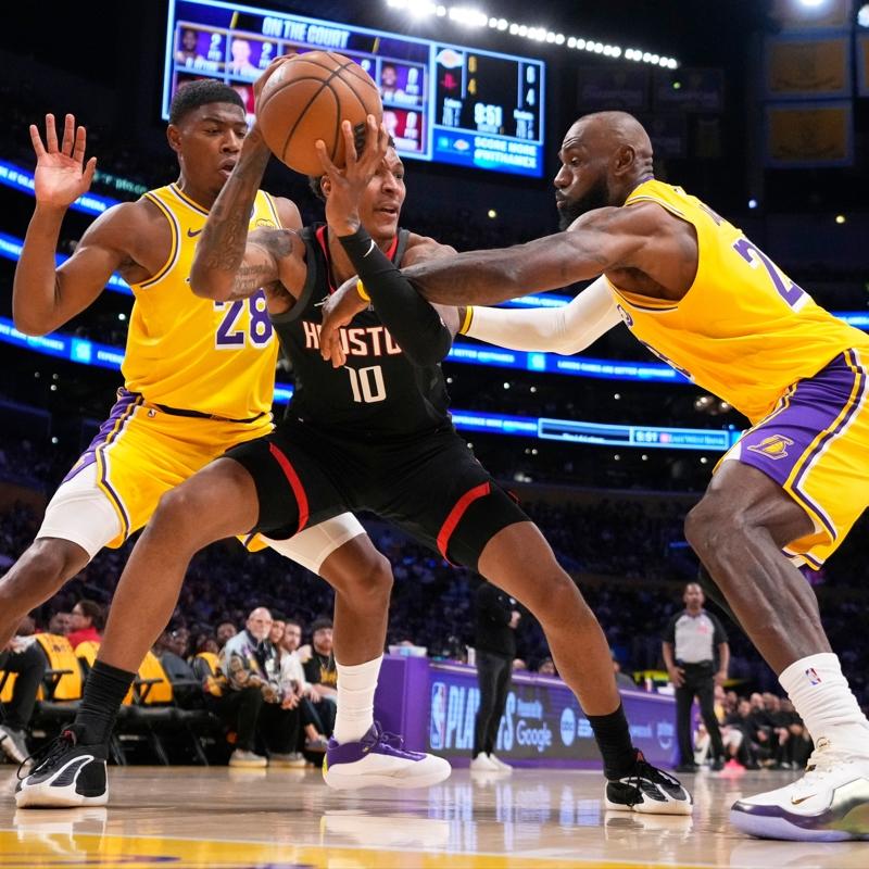 Houston Rockets, play-off ilk tur birinci ma��nda Los Angeles Lakers'a yenildi