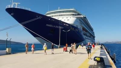 Bodrum'a kruvaziyerle 1752 turist geldi