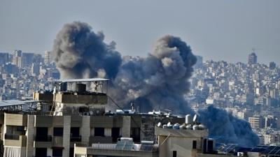 L�bnan'�n Nebatiye kentinde geride b�y�k bir y�k�m kald�