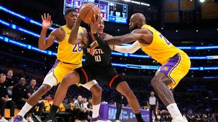 Houston Rockets, play-off ilk tur birinci ma��nda Los Angeles Lakers'a yenildi