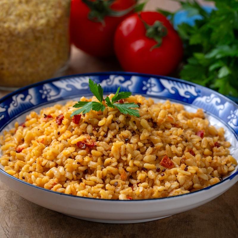 Haz�rlamas� 10, pi�mesi 20 dakika: En kolay bulgur pilav� tarifi