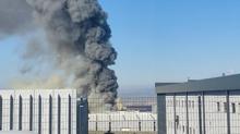 Ankara'da fabrika yang�n�