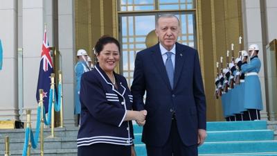 Ba�kan Erdo�an, Yeni Zelanda Genel Valisi Kiro'yu kabul etti... Filistin'den COP31'e kritik g�ndem
