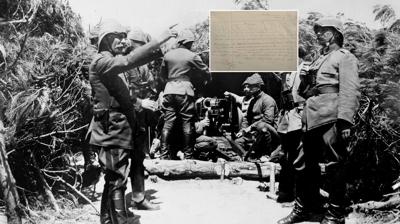 T�rk askerlerine kar�� sava� su�u... 111 y�l sonra g�n y�z�ne ��kt� 