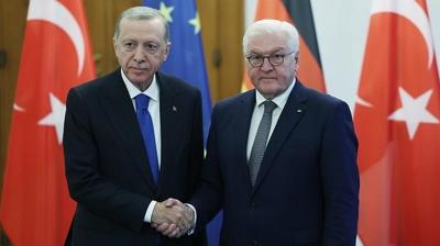 Ba�kan Erdo�an, Almanya Cumhurba�kan� Steinmeier ile telefonda g�r��t�