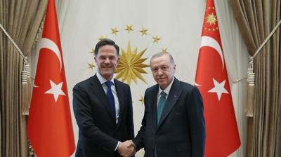 Ankara'da kritik zirve: Ba�kan Erdo�an Rutte'yi kabul etti 