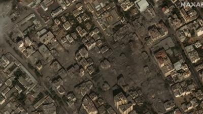 Soyk�r�mc� �srail'in Gazze i�gali uydu g�r�nt�lerine yans�d�