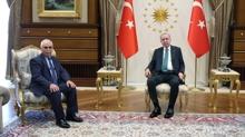 Ba�kan Erdo�an, Anayasa Mahkemesi Ba�kan� �zkaya'y� kabul etti