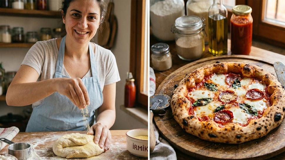 Ustası pizza hamurunun formülünü açıkladı: Soğuk fermantasyon ve irmik! İşte nefis tarif