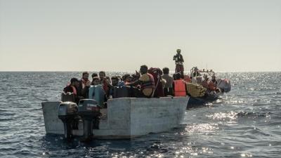 Libya a��klar�nda 404 d�zensiz g��men kurtar�ld�