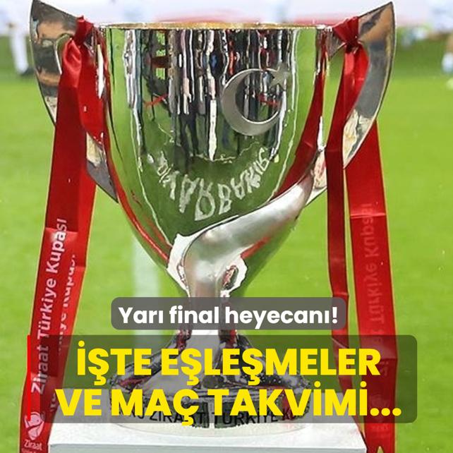 T�rkiye Kupas�'nda yar� final heyecan�! ��te e�le�meler ve ma� takvimi...