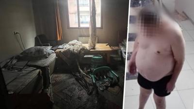 �fkeli kalabal�ktan lin� giri�imi! Evini ate�e verdi kalp krizinden �ld�