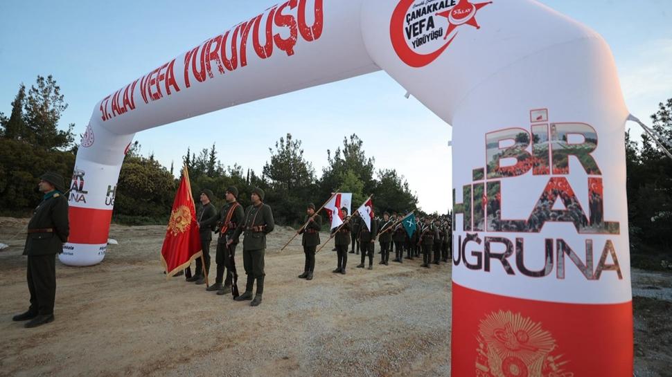 111 yıllık gurur! Gelibolu'da 57. Alay Vefa Yürüyüşü başladı