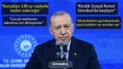 Ba�kan Erdo�an'dan �stanbullulara �a�r�: Tek ��z�m kentsel d�n���m