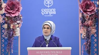 Emine Erdo�an Cemre �ar��s�'n� a�t�... Tebess�me vesile olacak