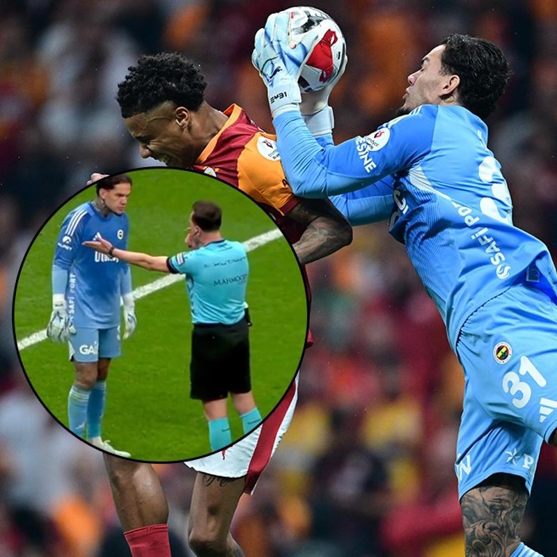 Derbide k�rm�z� kart! Fenerbah�e 10 ki�i kald�