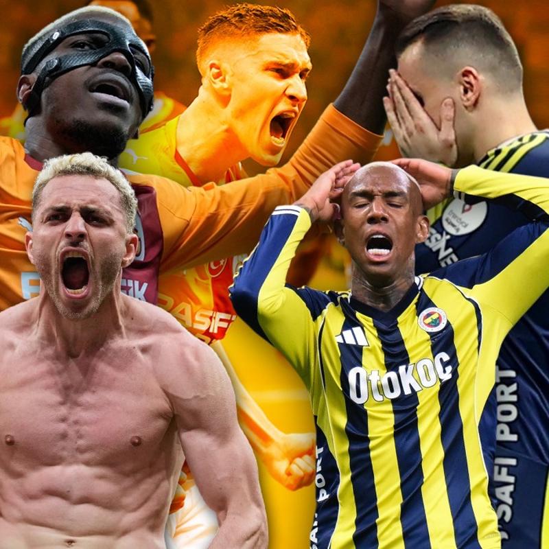 Derbide Kazanan Galatasaray! Fenerbah�e y�k�ld�...