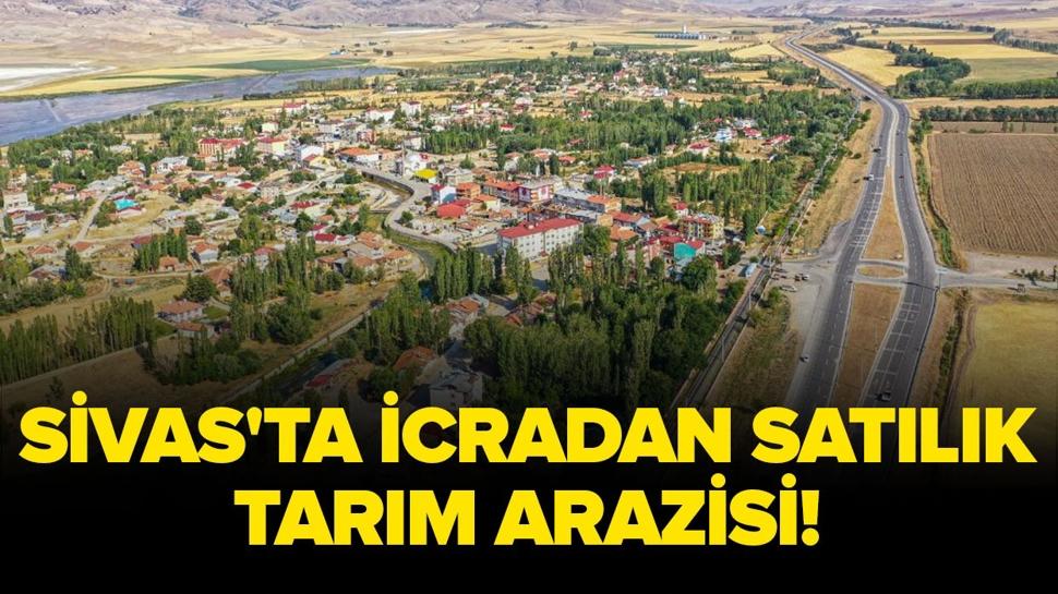 Sivas'ta icradan satılık tarım arazisi!