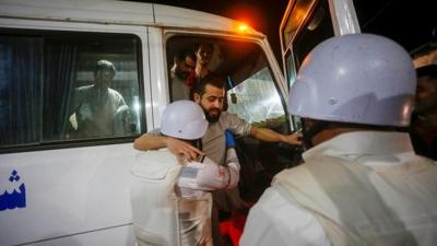 �srail'in Gazze'den al�koydu�u 15 Filistinli serbest b�rak�ld�