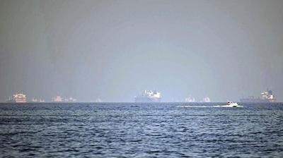 M�zakere bitti abluka ba�lad�: 37 gemi geri d�nd�r�ld�