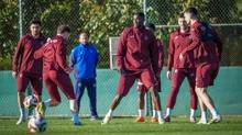 Trabzonspor, Konyaspor ma�� �ncesi g�n�n antrenman�n� tamamlad�