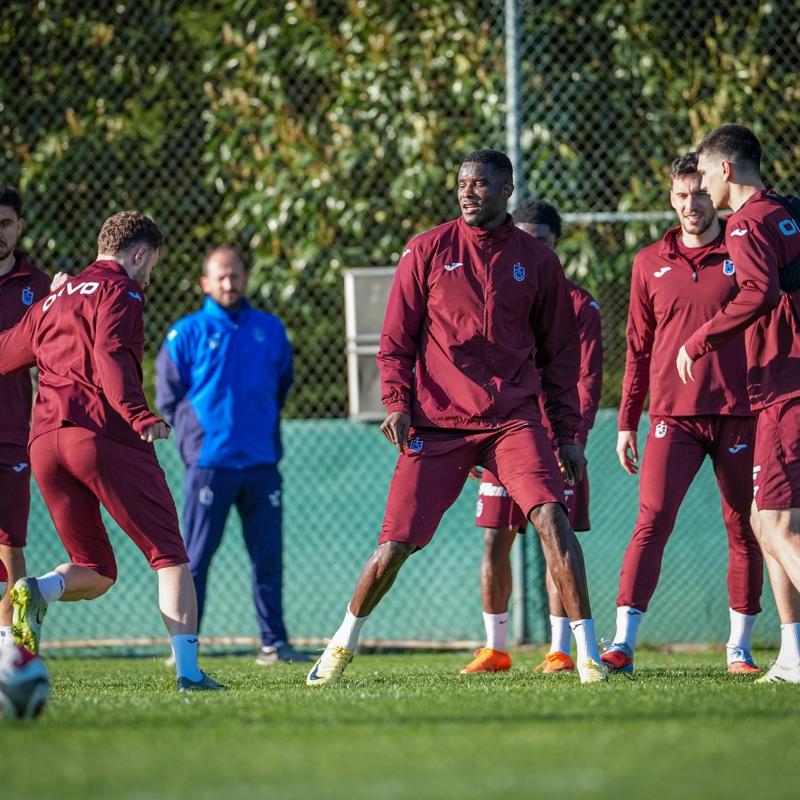 Trabzonspor, Konyaspor ma�� �ncesi g�n�n antrenman�n� tamamlad�