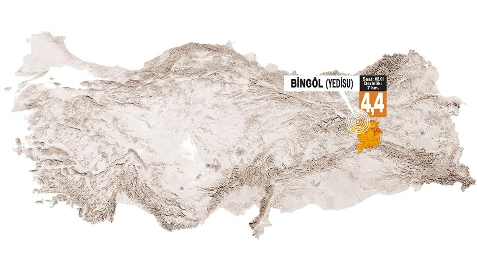 Bing�l'de 4.4'l�k deprem korkuttu